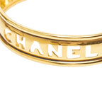 Chanel Logo Bangle Gold Plated Bracelet — view 3