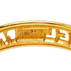 Chanel Logo Bangle Gold Plated Bracelet — view 4