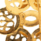 Chanel CC Logo Vintage Brooch Gold Plated — view 3