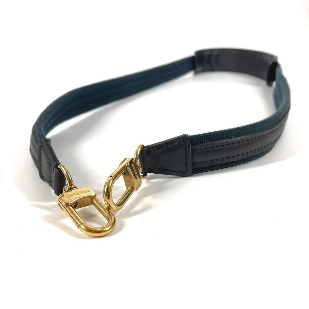 Louis Vuitton Shoulder Strap Unknown Leather Canvas Navy — view 7