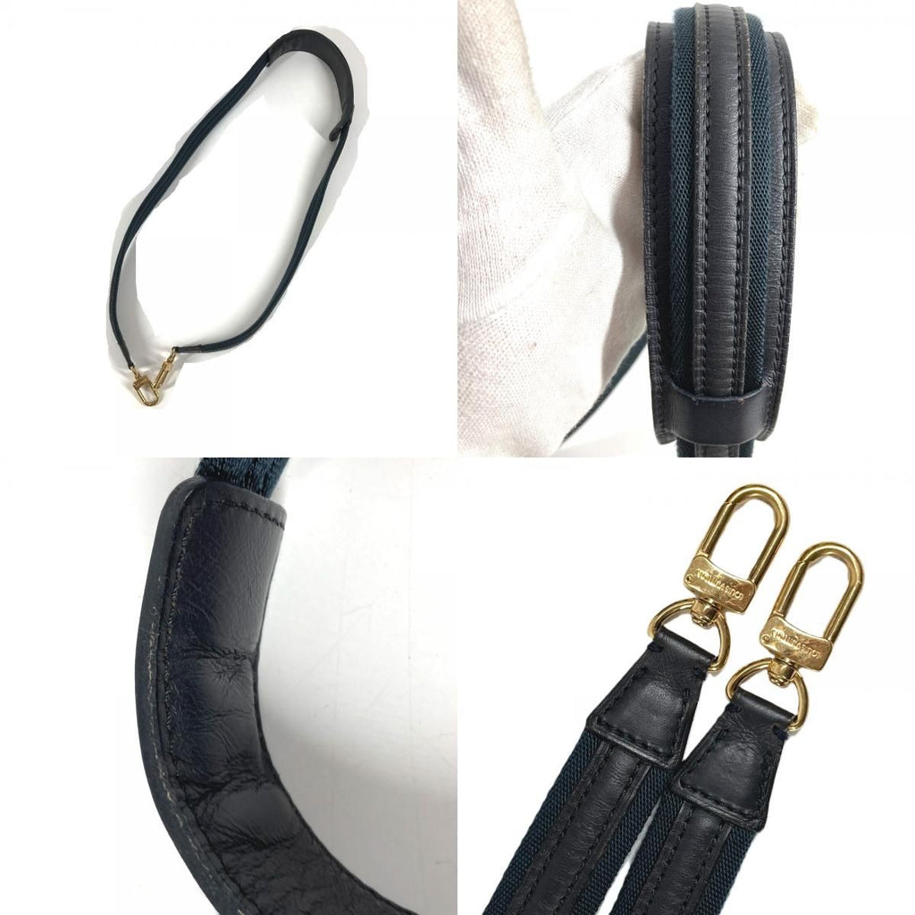 Louis Vuitton Shoulder Strap Unknown Leather Canvas Navy — view 8