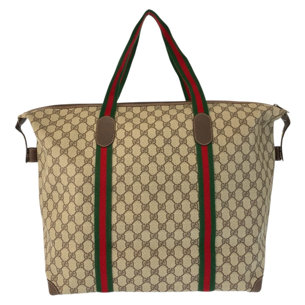 Gucci Vintage Sherry Line GG Supreme Canvas 012 39 Boston Bag — view 2
