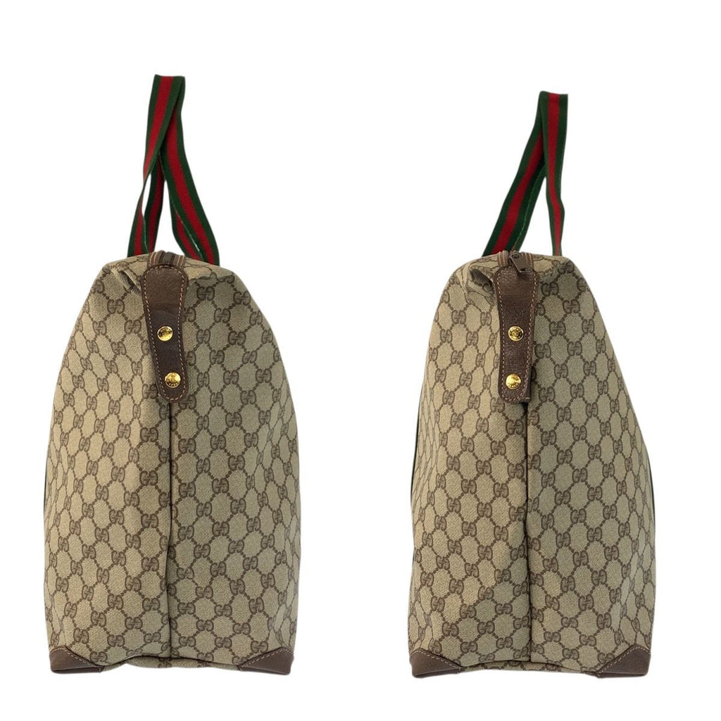 Gucci Vintage Sherry Line GG Supreme Canvas 012 39 Boston Bag — view 6