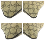 Gucci Beige Brown Gold GG Supreme Canvas Shoulder Bag — view 3
