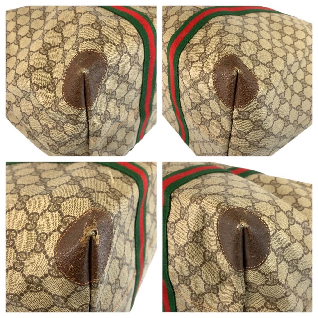 Gucci Vintage Sherry Line GG Supreme Canvas 156 19 014 Boston Bag — view 4