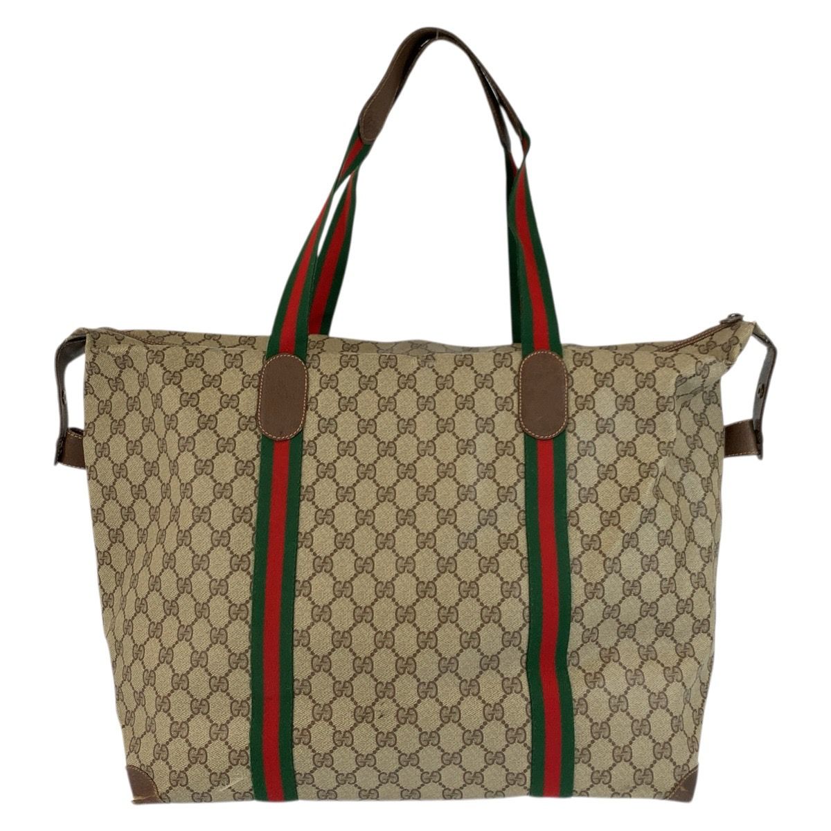 Gucci Vintage Sherry Line GG Supreme Canvas 156 19 014 Boston Bag — view 2