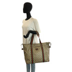 Gucci Vintage Sherry Line GG Supreme Canvas 156 19 014 Boston Bag — view 7