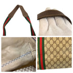 Gucci Vintage Sherry Line GG Supreme Canvas 156 19 014 Boston Bag — view 6