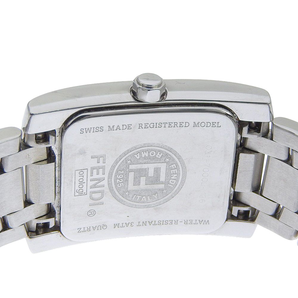 Fendi Orologi Stainless Steel Quartz Analog Display Black Dial Watch — view 6