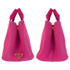 Prada Canapa Pink Gold Canvas Tote — view 7