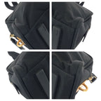 Prada Tessuto Black Gold Nylon Tote Mini Boston Bag — view 3