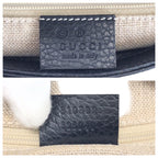 Gucci Interlocking 2-Way Black Gold Leather Chain Shoulder Bag — view 4