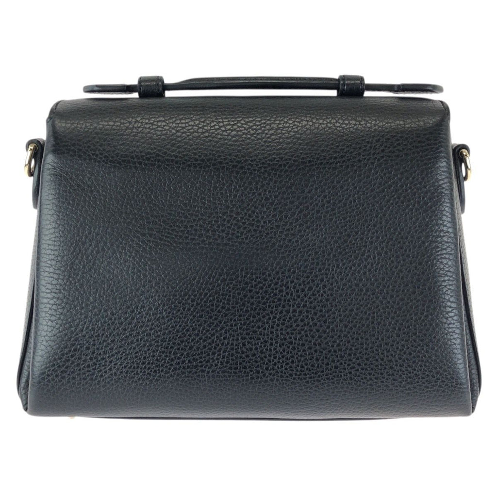 Gucci Interlocking 2-Way Black Gold Leather Chain Shoulder Bag — view 2
