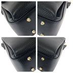 Gucci Interlocking 2-Way Black Gold Leather Chain Shoulder Bag — view 3