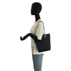 Gucci Black Gold GG Canvas Tote Shoulder Bag — view 6