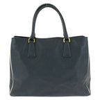 Prada Saffiano Perforated Black Gold Leather Tote — view 2