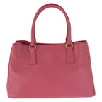 Prada Saffiano Galleria 2-Way Pink Gold Leather Shoulder Bag — view 2