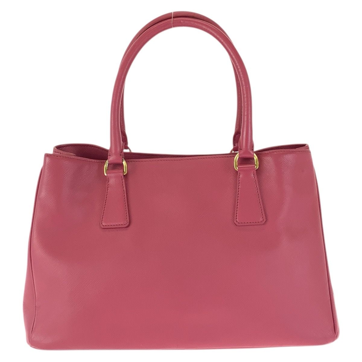 Prada Saffiano Galleria 2-Way Pink Gold Leather Shoulder Bag — view 2