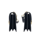 Gucci Interlocking Black Gold Leather Chain Shoulder Bag — view 8