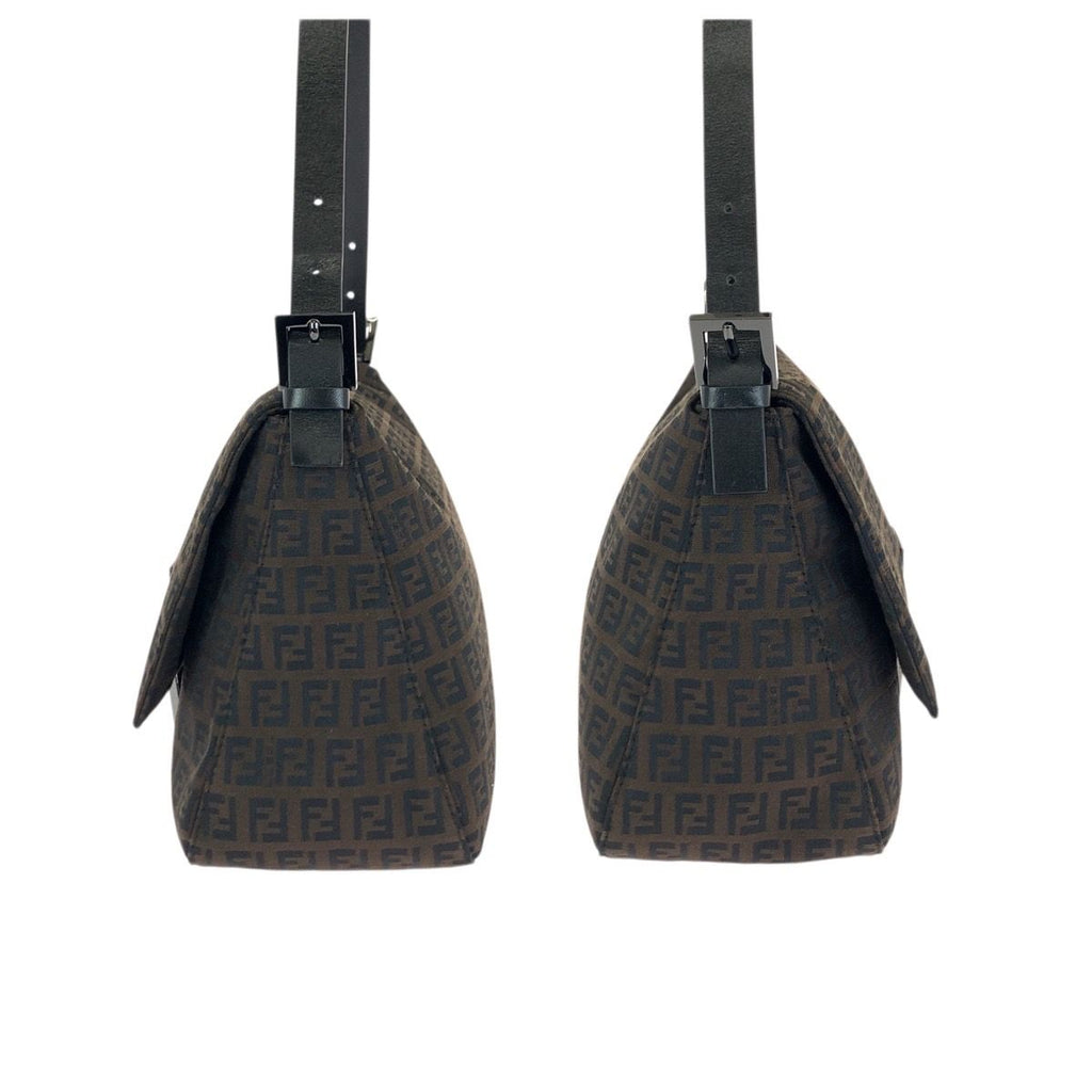 Fendi Vintage Mamma Bucket Zucchino Dark Brown Shoulder Bag — view 8
