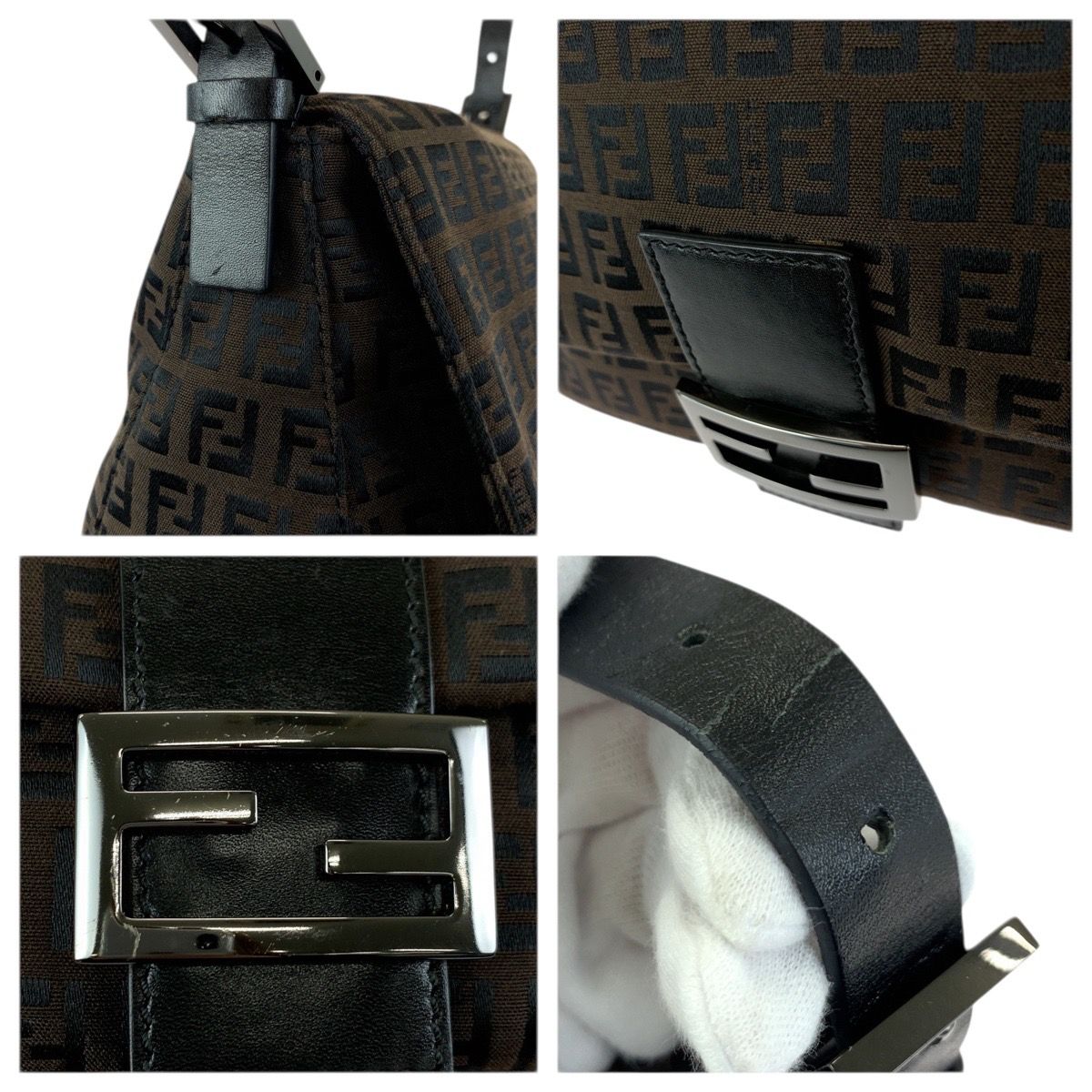 Fendi Vintage Mamma Bucket Zucchino Dark Brown Shoulder Bag — view 5
