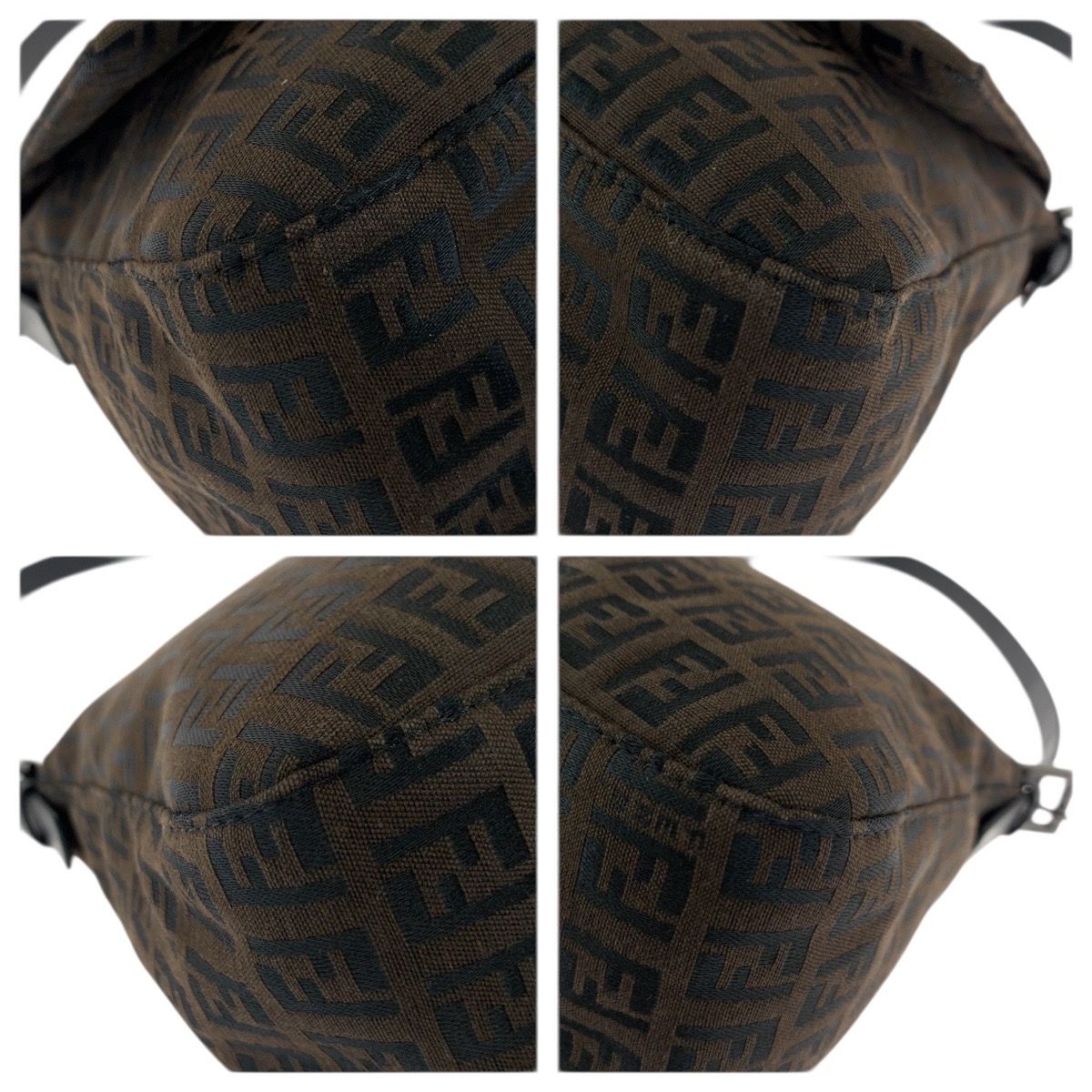 Fendi Vintage Mamma Bucket Zucchino Dark Brown Shoulder Bag — view 3
