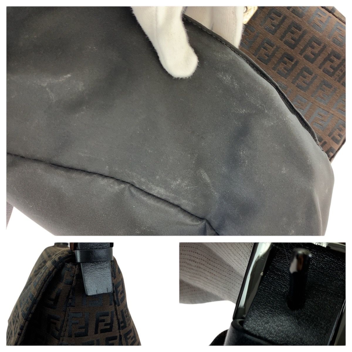 Fendi Vintage Mamma Bucket Zucchino Dark Brown Shoulder Bag — view 6