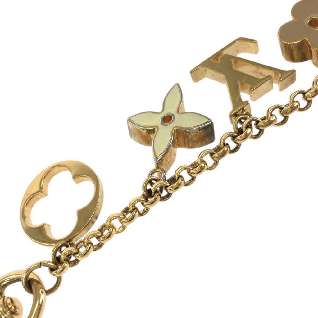 Louis Vuitton Fleur de Monogram Gold Metal Key Holder Bag Charm — view 9