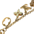Louis Vuitton Fleur de Monogram Gold Metal Key Holder Bag Charm — view 9