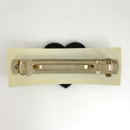 Chanel Coco Barrette Heart Plastic White Hair Accessory — view 2