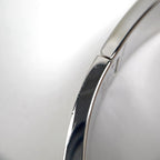 Hermes Click Enamel Bracelet Clic Clac Bangle Silver Plated Green — view 3