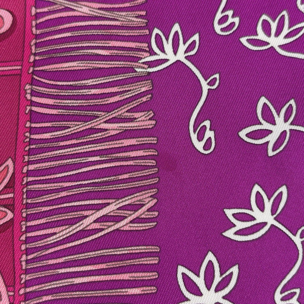 Hermes Carre 90 Cavaliers du Caucase Caucasian Knight Scarf Silk Purple — view 3