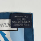 Hermes Carre 70 Minuit AU Faubourg Midnight Scarf Silk Blue Multicolor — view 2