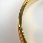 Hermes Clic Enamel Bracelet Clac Bangle Gold Plated Orange — view 3