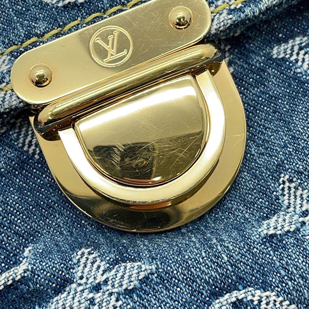 Louis Vuitton Shoulder Bag Monogram Denim Baggy GM 2-Way — view 9