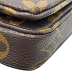 Louis Vuitton Chain Shoulder Bag Monogram Micro Metis 2-Way Pouch — view 8