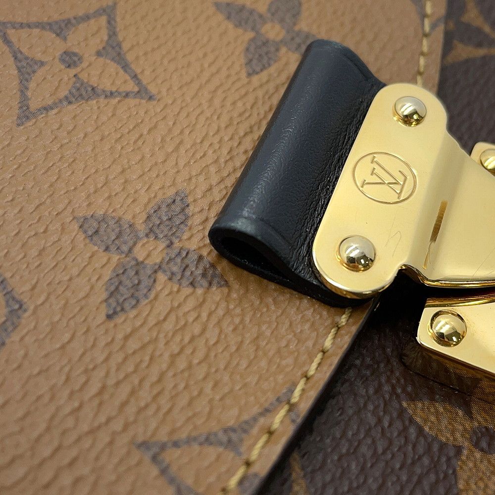 Louis Vuitton Monogram Reverse Camera Box 2-Way Chain Shoulder Bag Black — view 8
