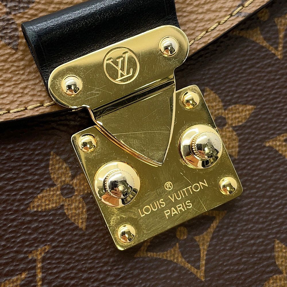 Louis Vuitton Monogram Reverse Camera Box 2-Way Chain Shoulder Bag Black — view 9