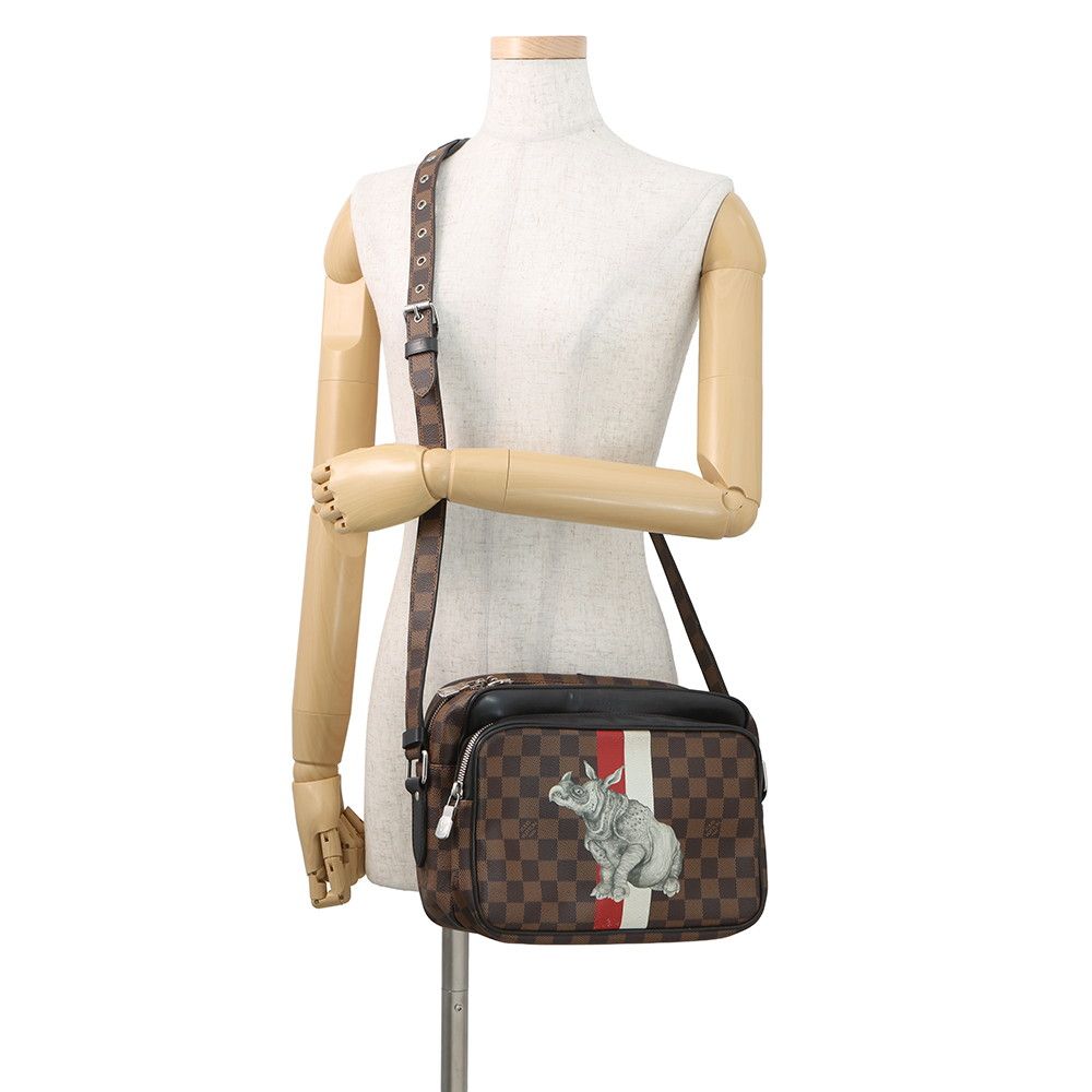 Louis Vuitton Shoulder Bag Damier Ebene Nile PM Sai Chapman Brothers Collaborati — view 4
