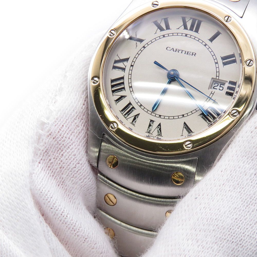Cartier Santos Ronde MM Watch Ivory Dial — view 5