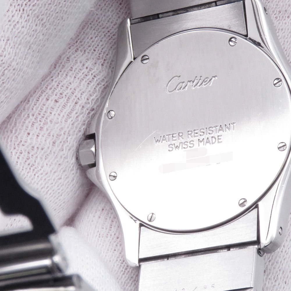 Cartier Santos Ronde MM Watch Ivory Dial — view 9
