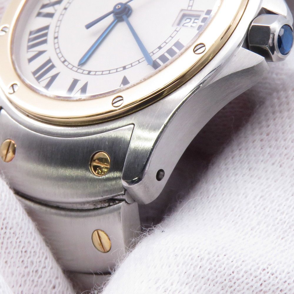 Cartier Santos Ronde MM Watch Ivory Dial — view 7
