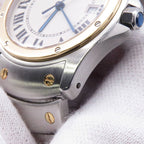 Cartier Santos Ronde MM Watch Ivory Dial — view 7