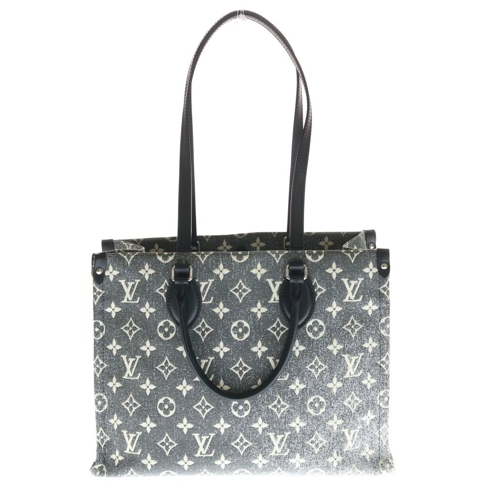 Louis Vuitton Monogram On The Go MM Denim Handbag Black — view 2