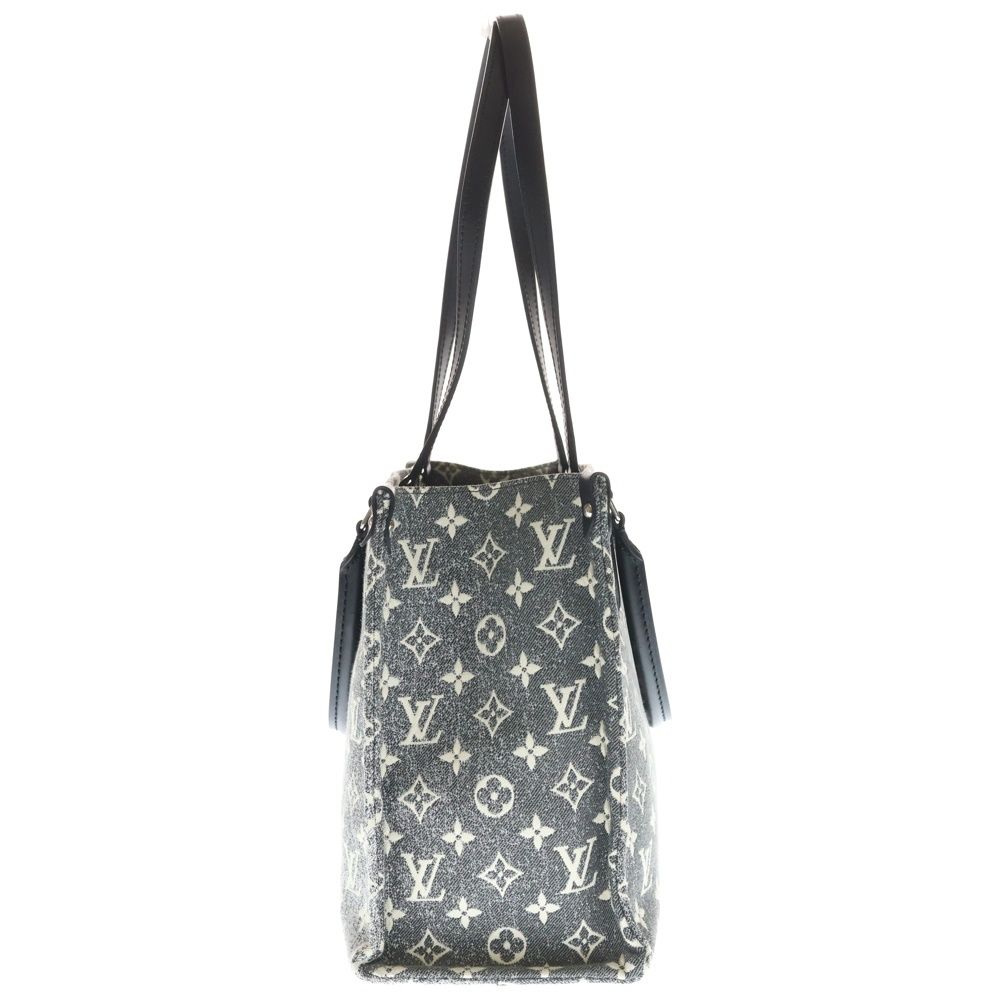 Louis Vuitton Monogram On The Go MM Denim Handbag Black — view 3