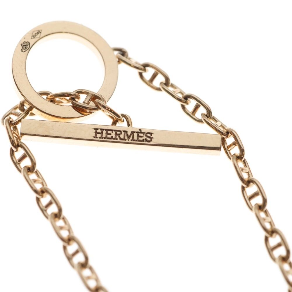 Hermes Chaine D'ancre Contour Bracelet Pink Gold Chain — view 5