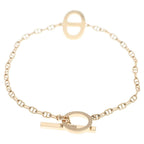 Hermes Chaine D'ancre Contour Bracelet Pink Gold Chain — view 2