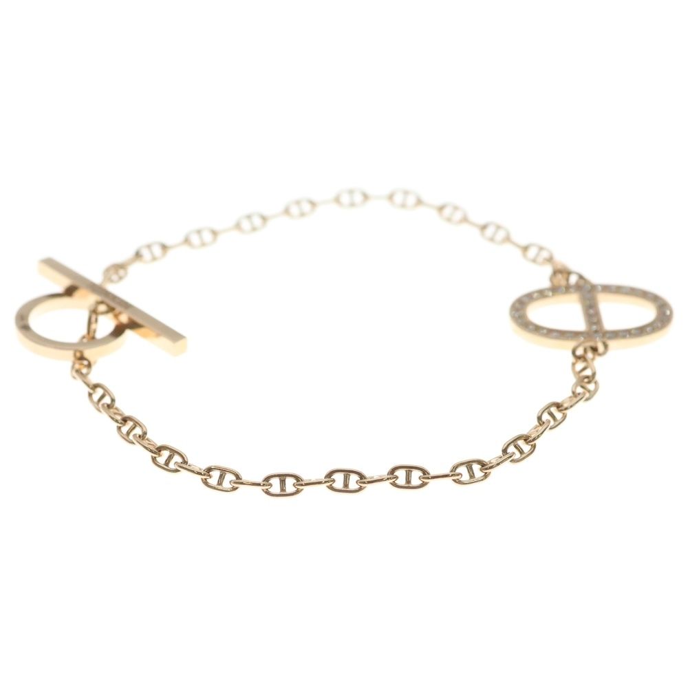 Hermes Chaine D'ancre Contour Bracelet Pink Gold Chain — view 4