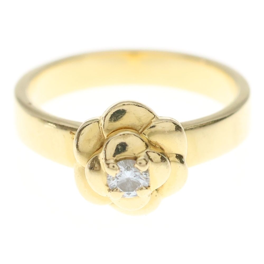 Chanel Camellia Diamond Ring Yellow Gold — view 5