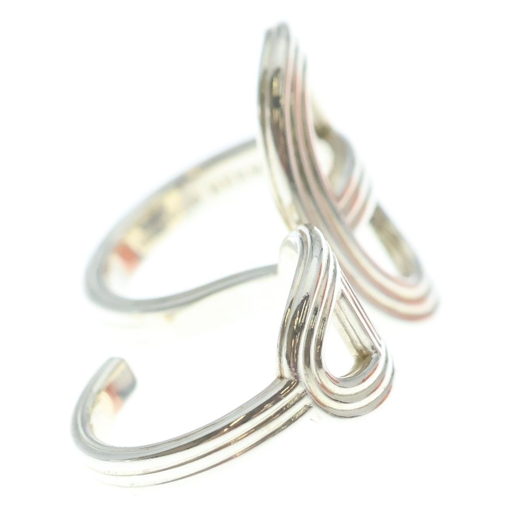 Hermes Chaine D'ancre Double Finger Ring Silver 51 — view 4
